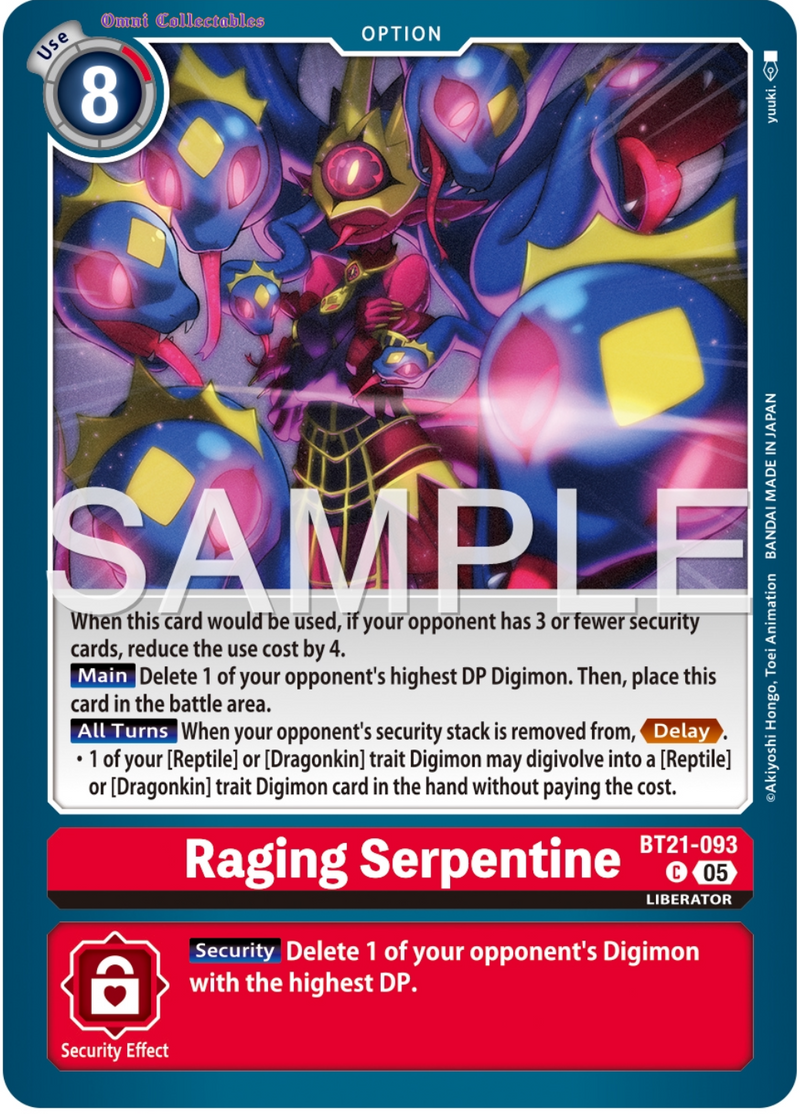 BT21-093 Raging Serpentine Common