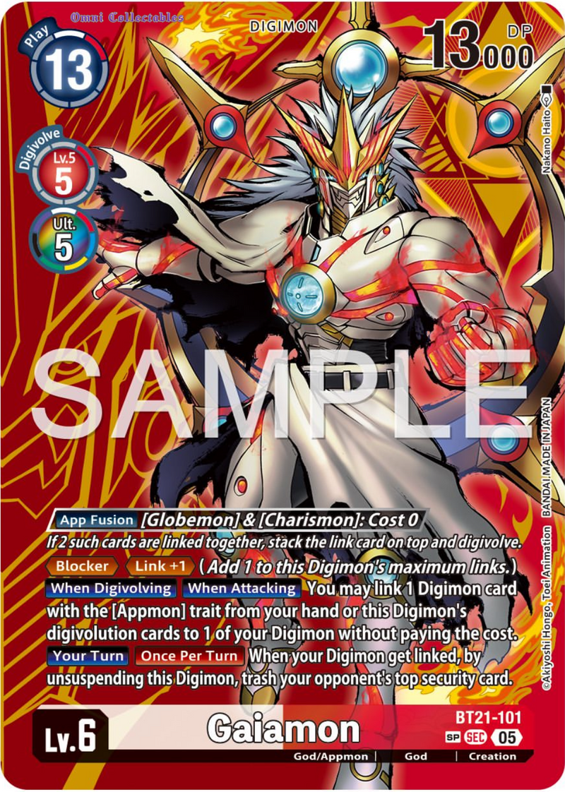 BT21-101 Gaiamon SP Alternative Art