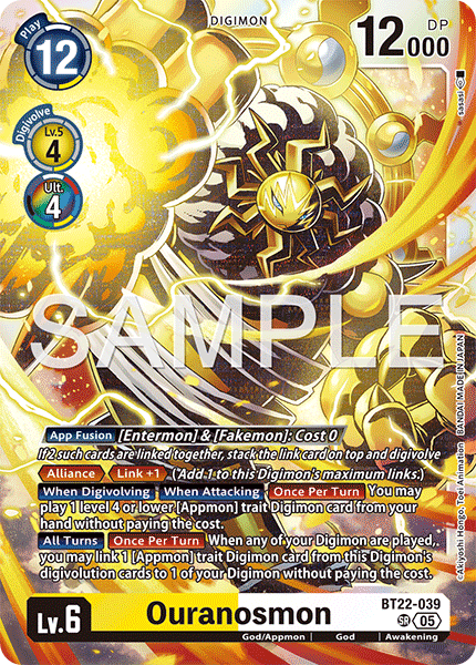 BT22-039 Ouranosmon Super Rare