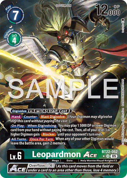 BT22-052 Leopardmon ACE Alternative Art