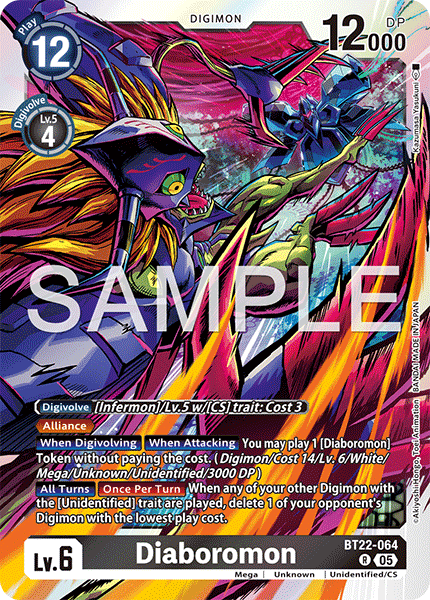 BT22-064 Diaboromon Rare