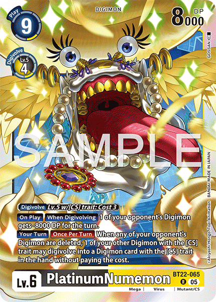 BT22-065 PlatinumNumemon Rare