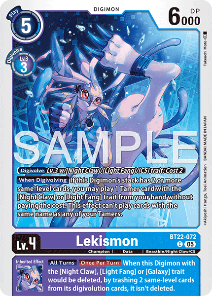 BT22-072 Lekismon Common