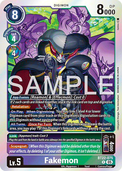 BT22-075 Fakemon Rare