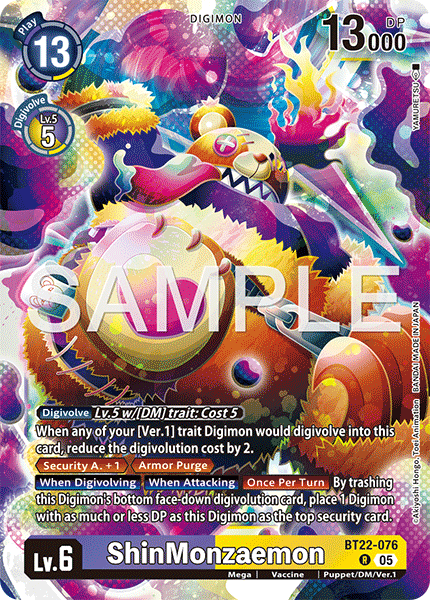 BT22-076 ShinMonzaemon Rare