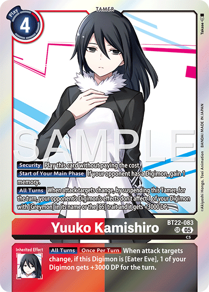 BT22-083 Yuuko Kamishiro Super Rare