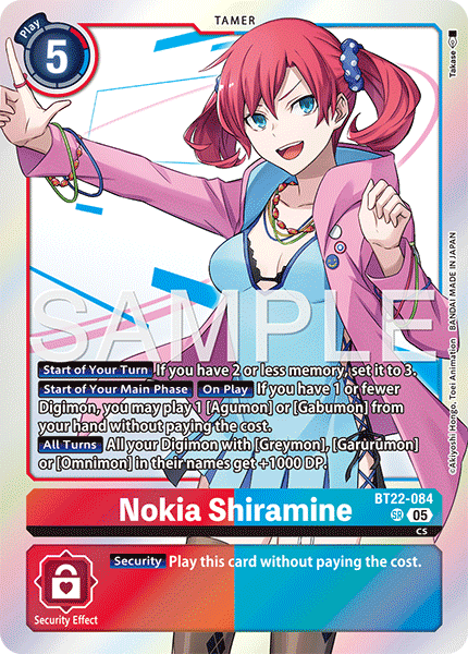 BT22-084 Nokia Shiramine Super Rare