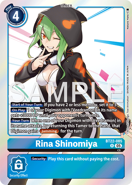 BT22-085 Rina Shinomiya Rare