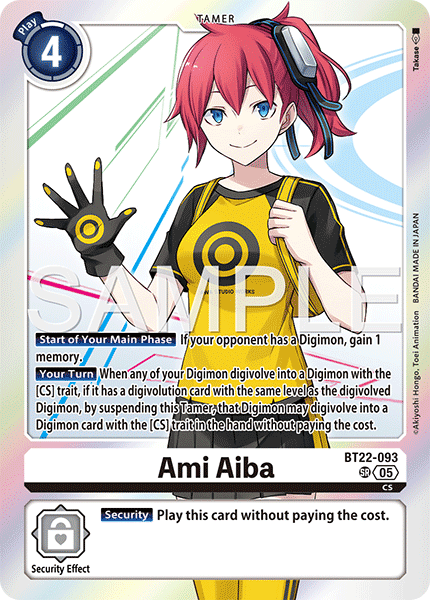 BT22-093 Ami Aiba Super Rare