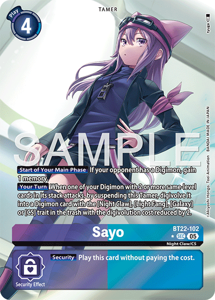 BT22-102 Sayo Alternative Art