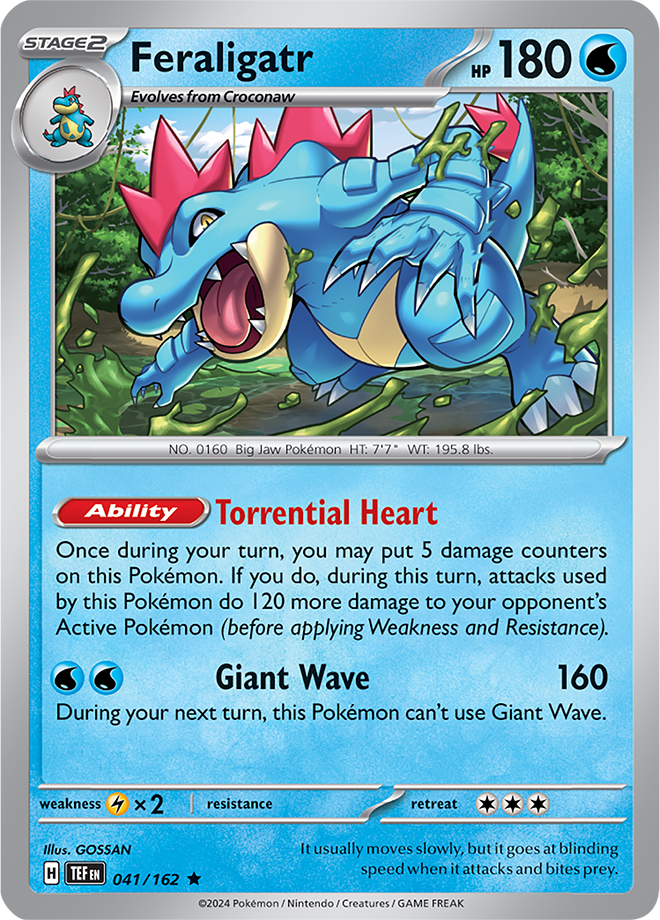 041/162 Feraligatr Holo Rare Temporal Forces