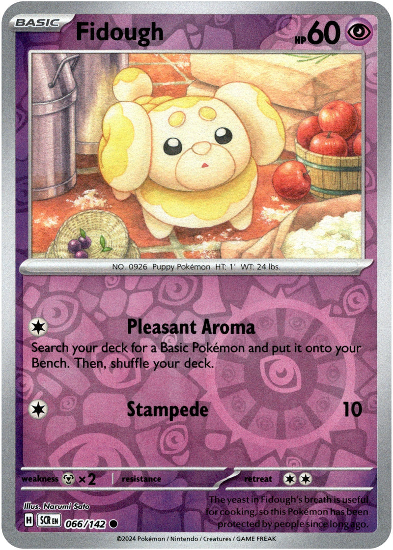 066/142 Fidough Common Reverse Holo Stellar Crown