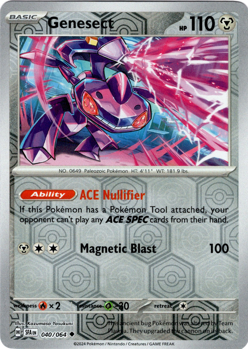 040/064 Genesect Uncommon Reverse Holo Shrouded Fable