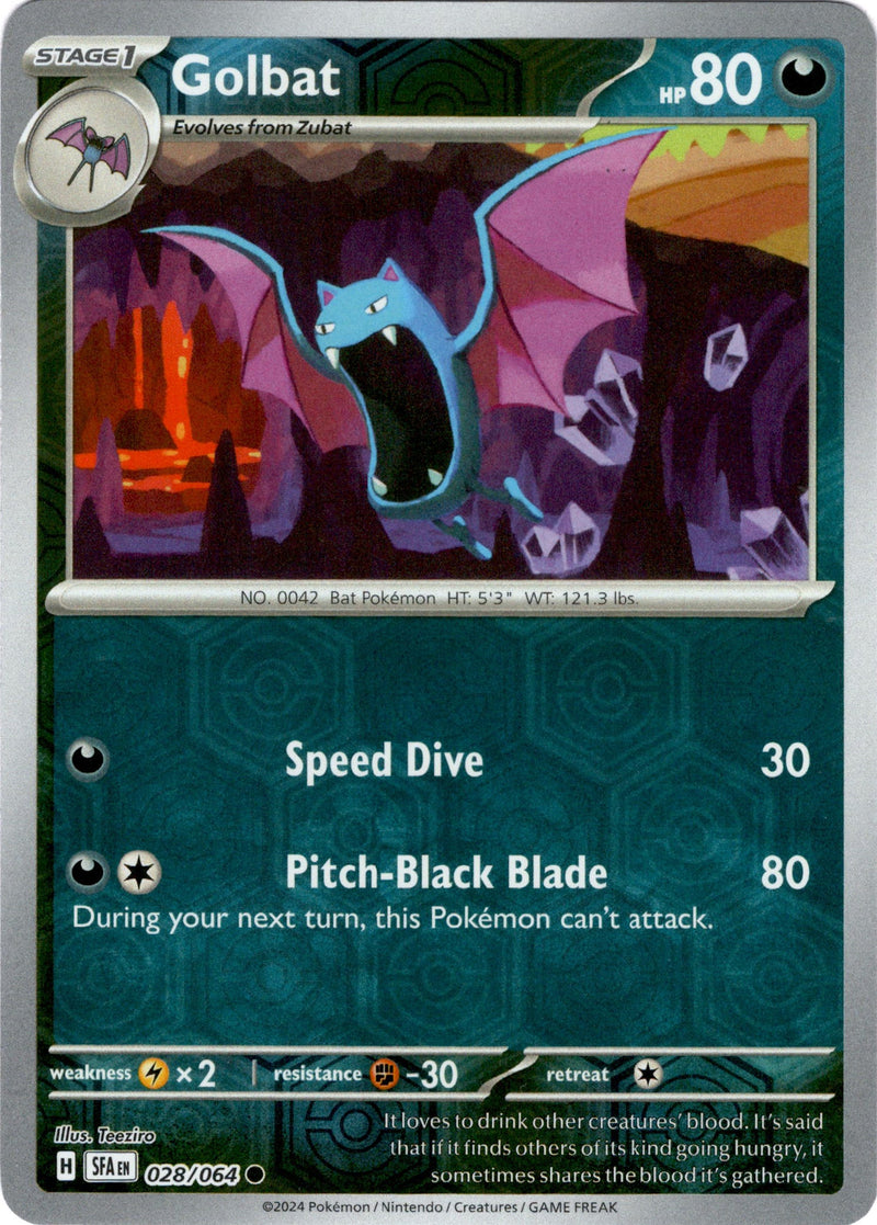 028/064 Golbat Common Reverse Holo Shrouded Fable