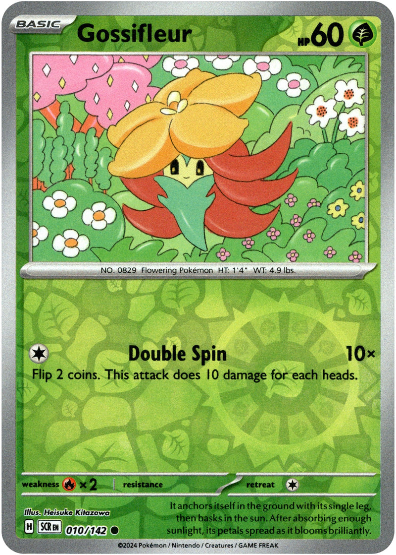 010/142 Gossifleur Common Reverse Holo Stellar Crown