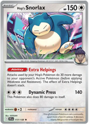 117/159 Hop's Snorlax Holo Rare Journey Together