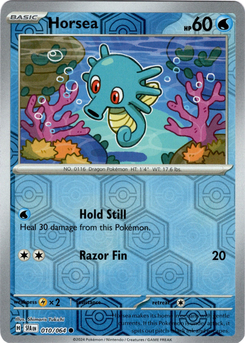 010/064 Horsea Common Reverse Holo Shrouded Fable