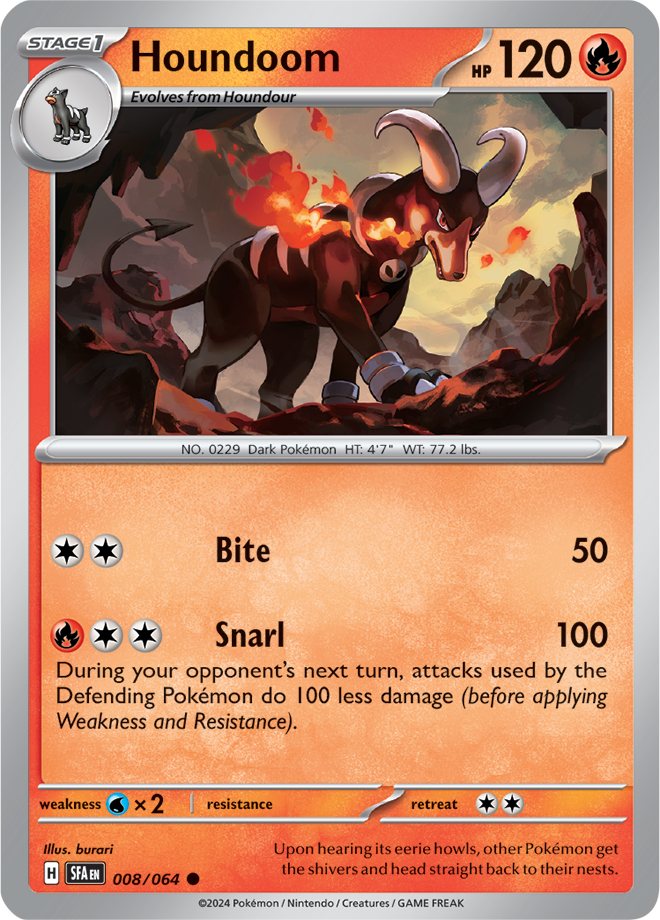 008/064 Houndoom Common Shrouded Fable