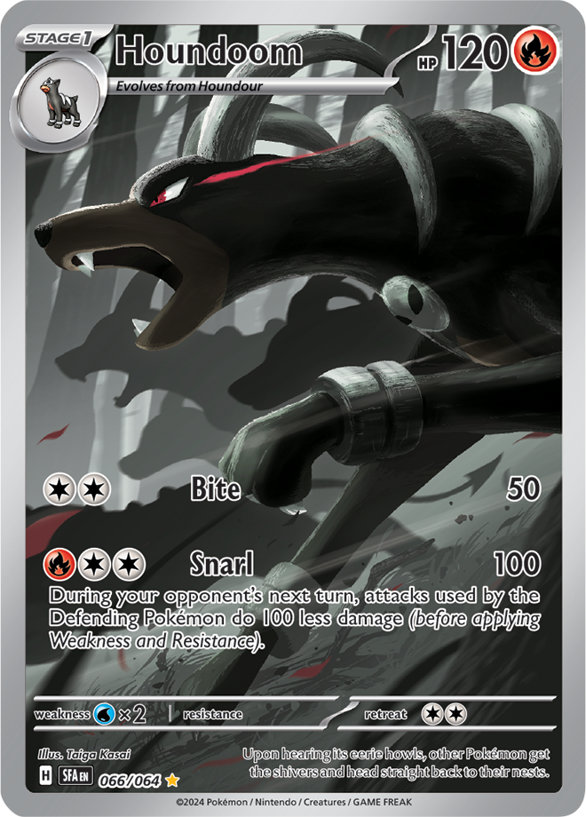 066/064 Houndoom Illustration Rare Shrouded Fable