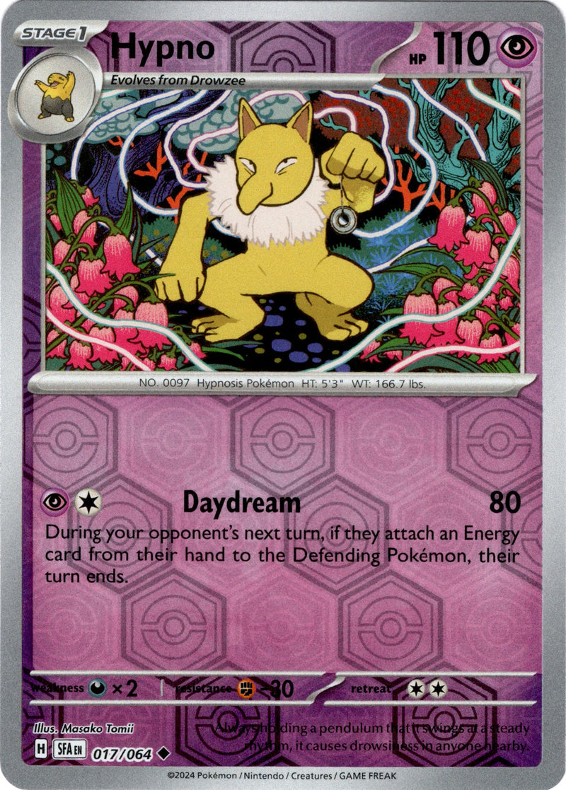 017/064 Hypno Uncommon Reverse Holo Shrouded Fable