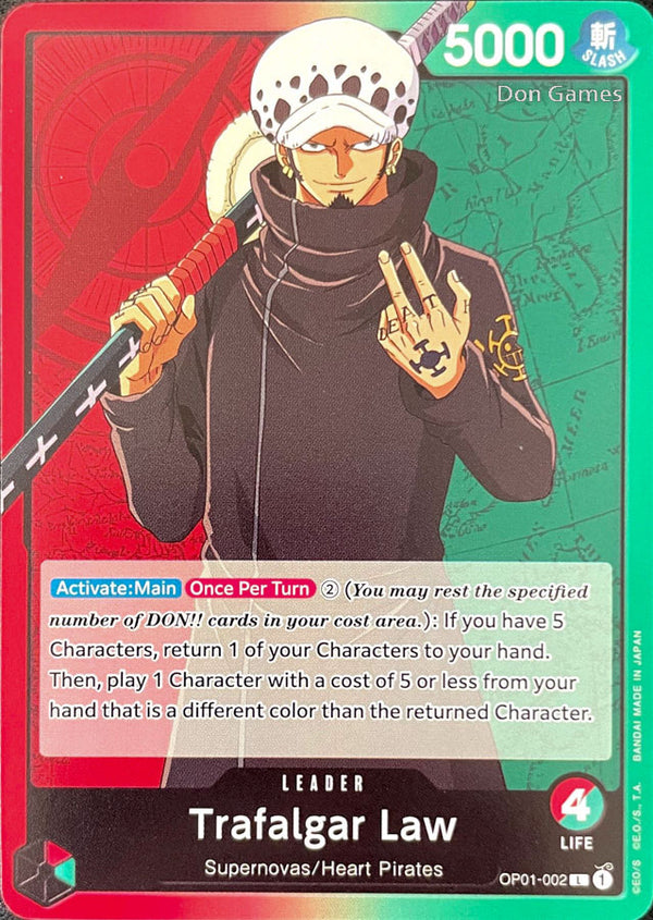 OP01-002 Trafalgar Law Leader Pre-Errata Wave 1