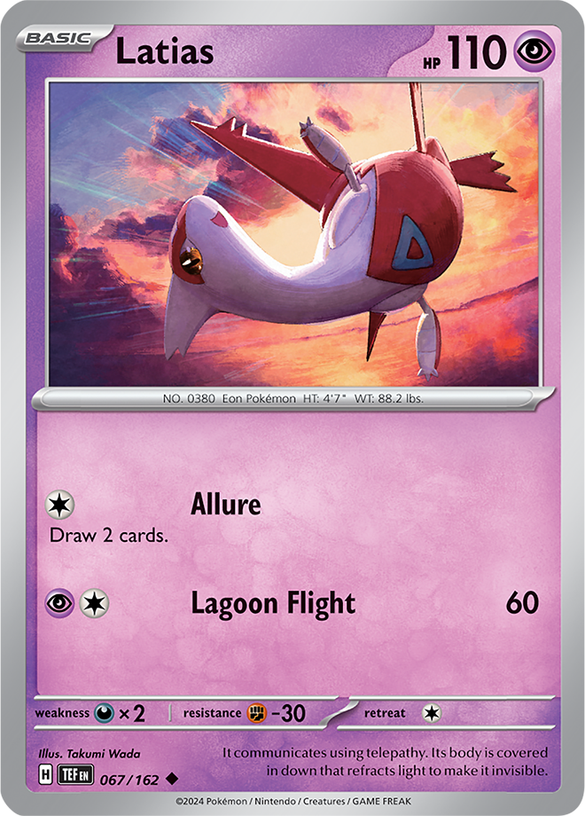 067/162 Latias Uncommon Temporal Forces