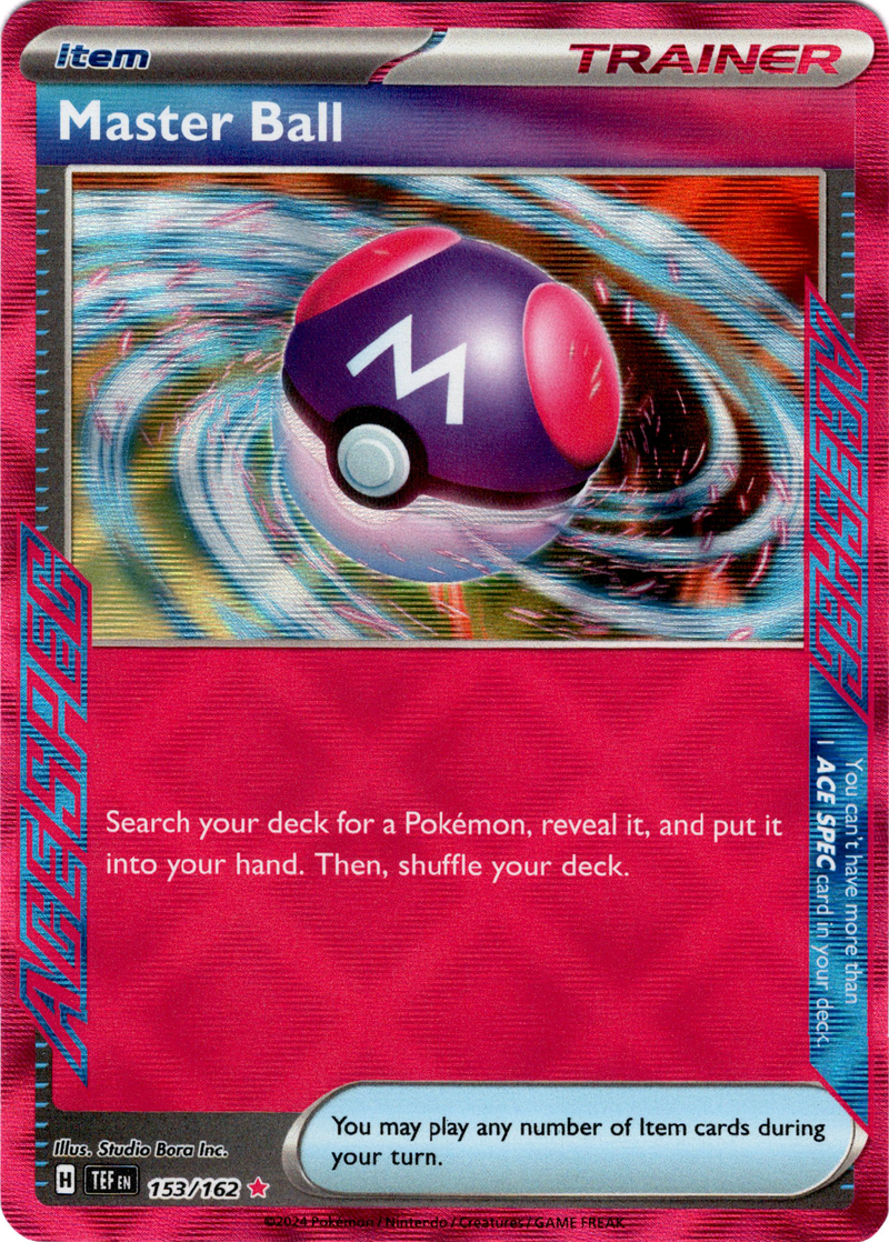 153/162 Master Ball Ace Spec Temporal Forces