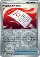 181/191 Meddling Memo Uncommon Reverse Holo Surging Sparks