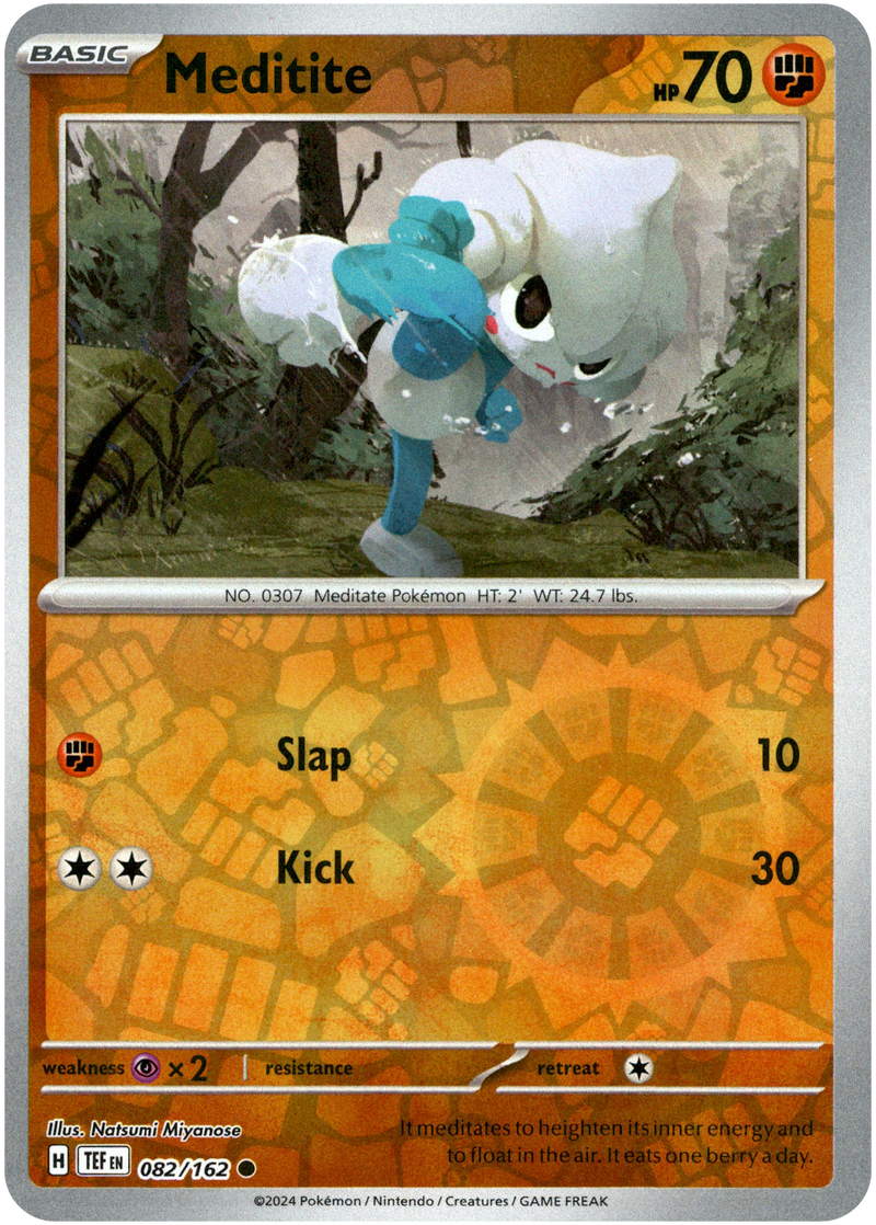 082/162 Meditite Common Reverse Holo Temporal Forces