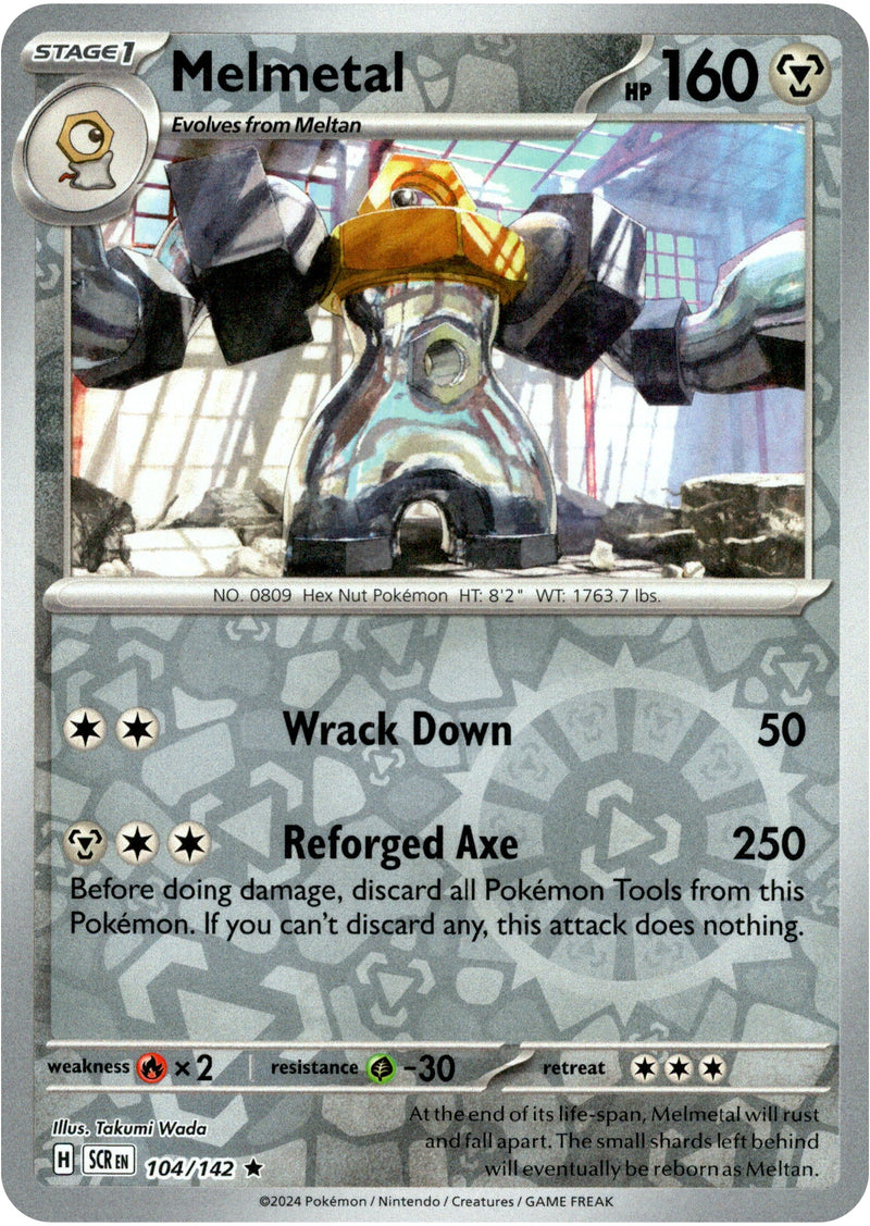 104/142 Melmetal Rare Reverse Holo Stellar Crown