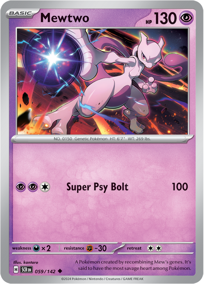 059/142 Mewtwo Uncommon Stellar Crown