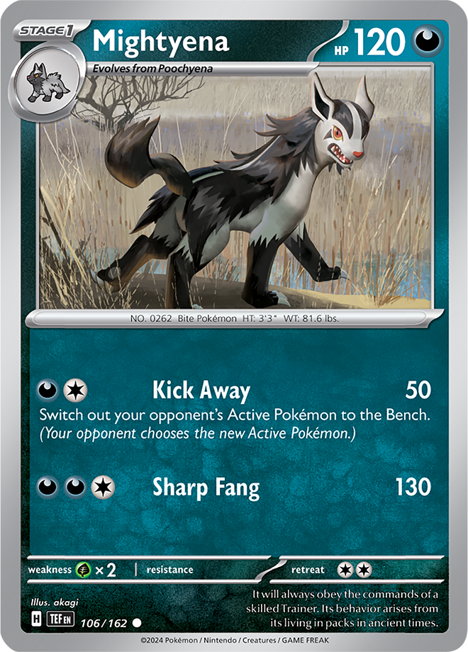 106/162 Mightyena Common Temporal Forces