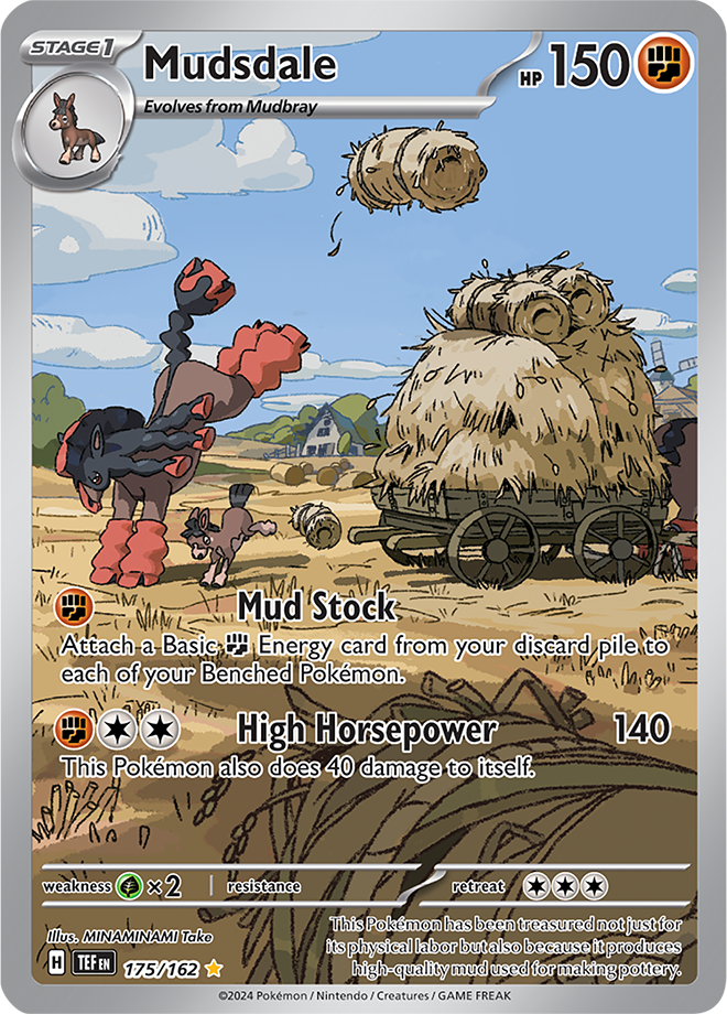 175/162 Mudsdale Illustration Rare Temporal Forces