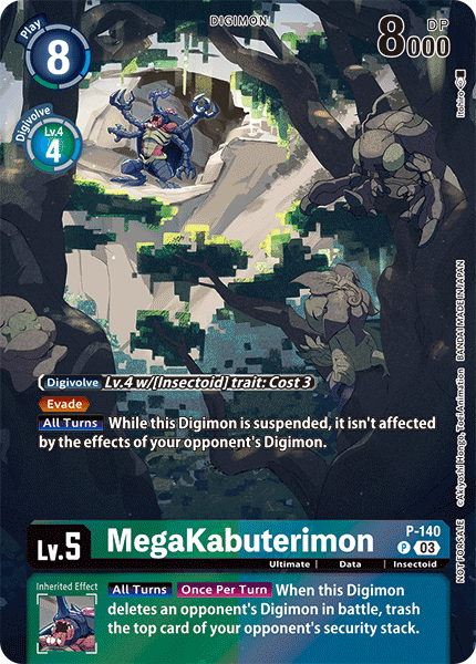 P-140 MegaKabuterimon Promo (BT17)