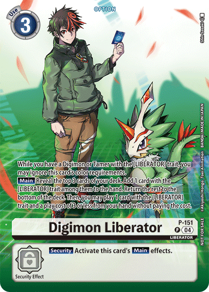 P-151 Digimon Liberator Legend Pack 2024 (EX7)