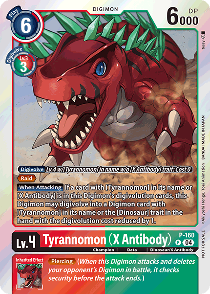 P-160 Tyrannomon (X Antibody) Upgrade Pack
