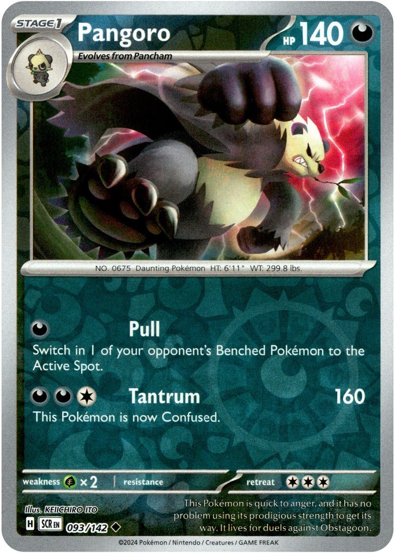 093/142 Pangoro Uncommon Reverse Holo Stellar Crown