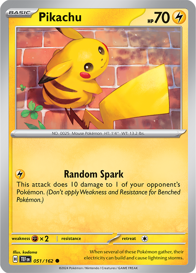 051/162 Pikachu Common Temporal Forces