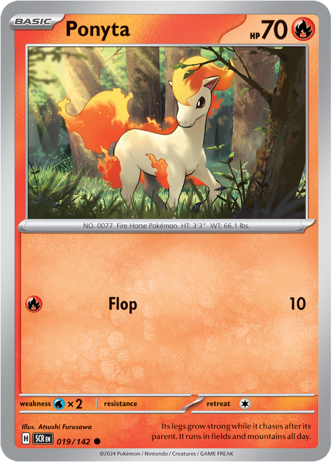 019/142 Ponyta Common Stellar Crown