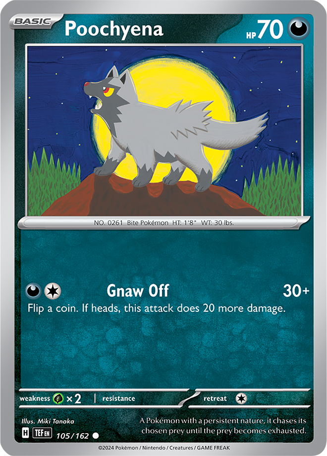 105/162 Poochyena Common Temporal Forces