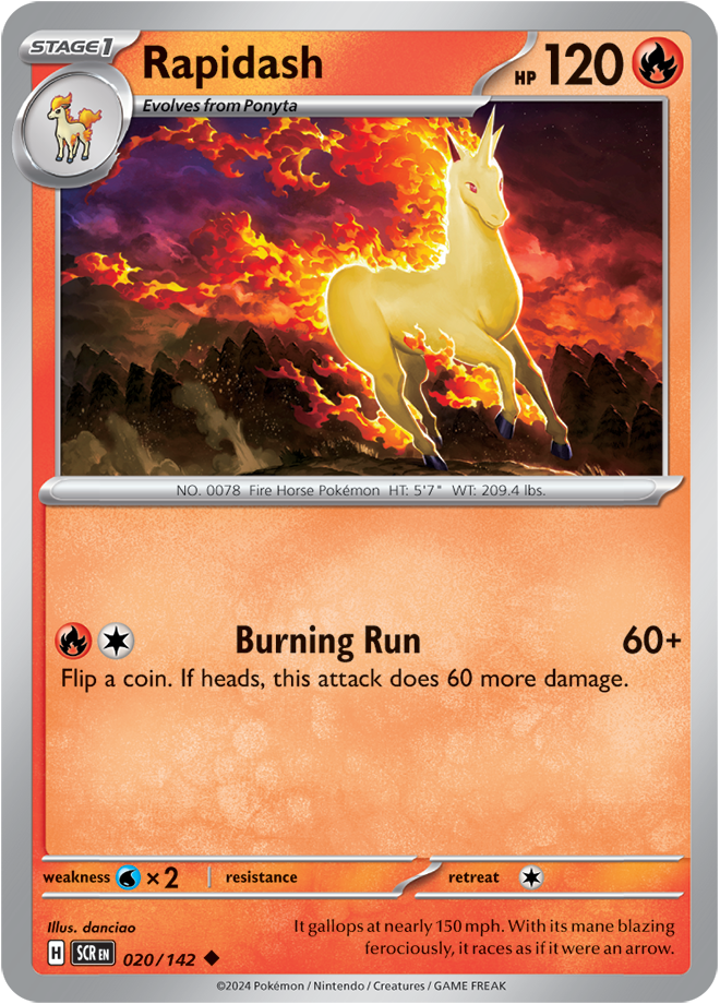 020/142 Rapidash Uncommon Stellar Crown