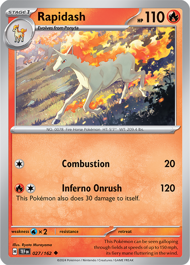 027/162 Rapidash Uncommon Temporal Forces