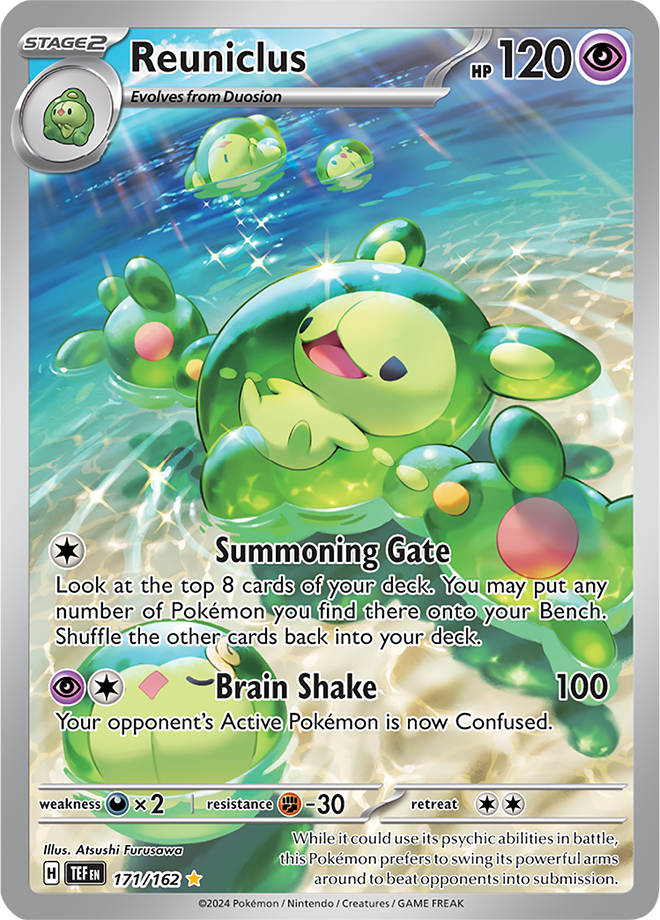 171/162 Reuniclus Illustration Rare Temporal Forces