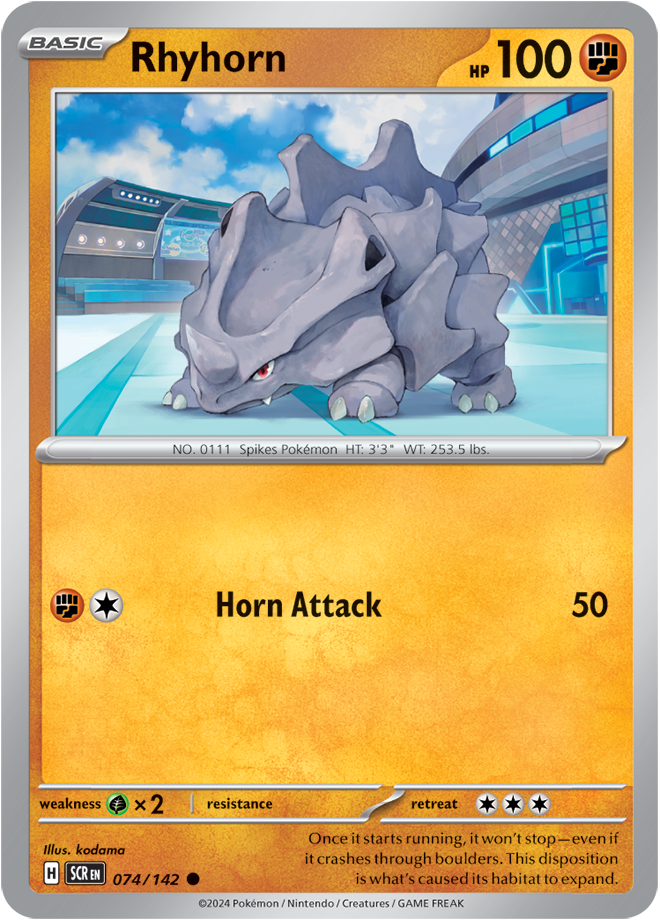 074/142 Rhyhorn Common Stellar Crown