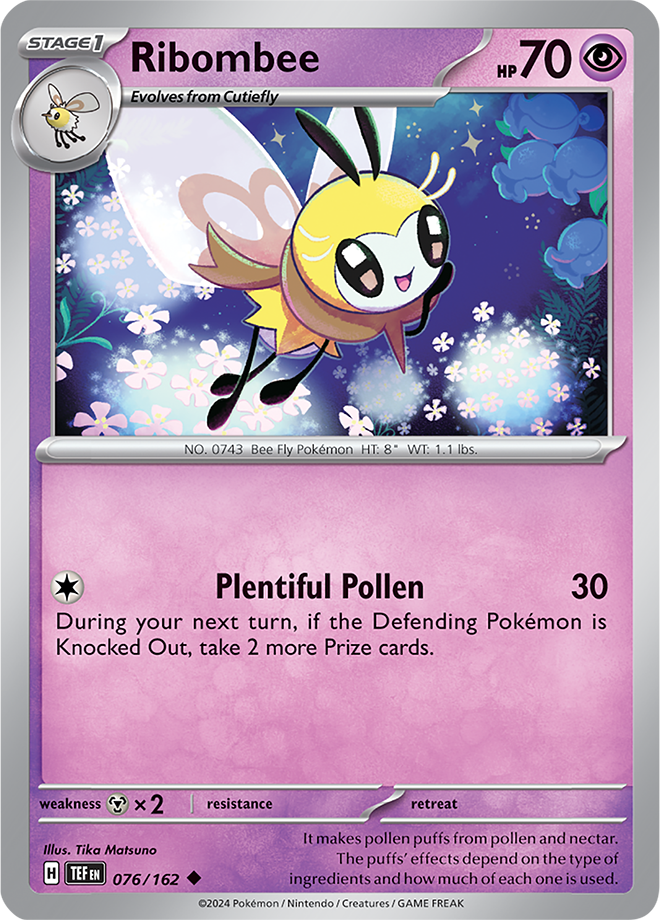 076/162 Ribombee Uncommon Temporal Forces