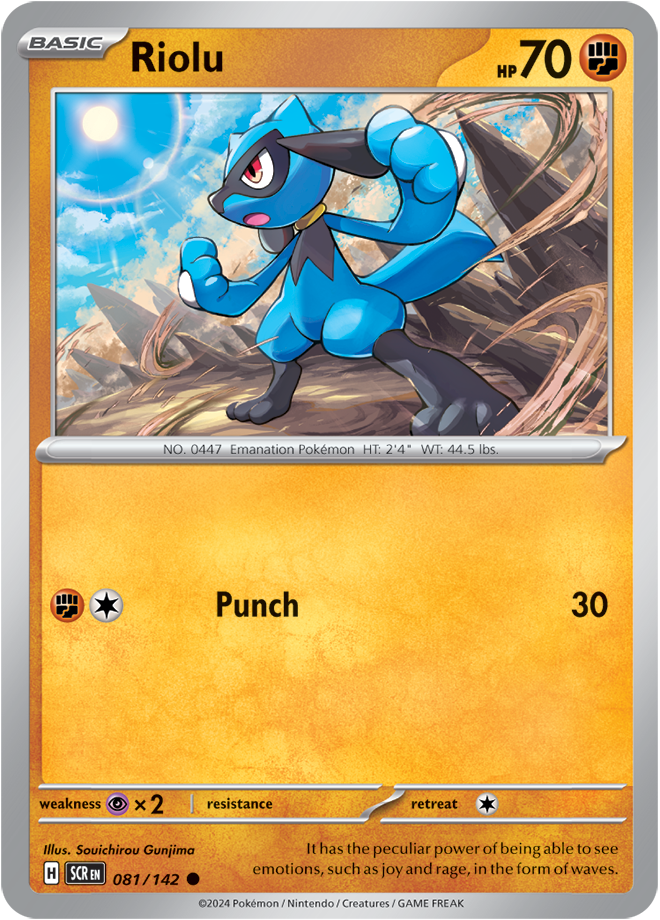 081/142 Riolu Common Stellar Crown