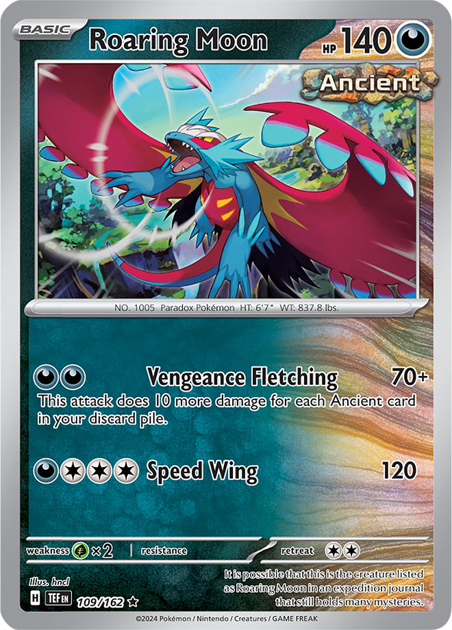 109/162 Roaring Moon Holo Rare Temporal Forces