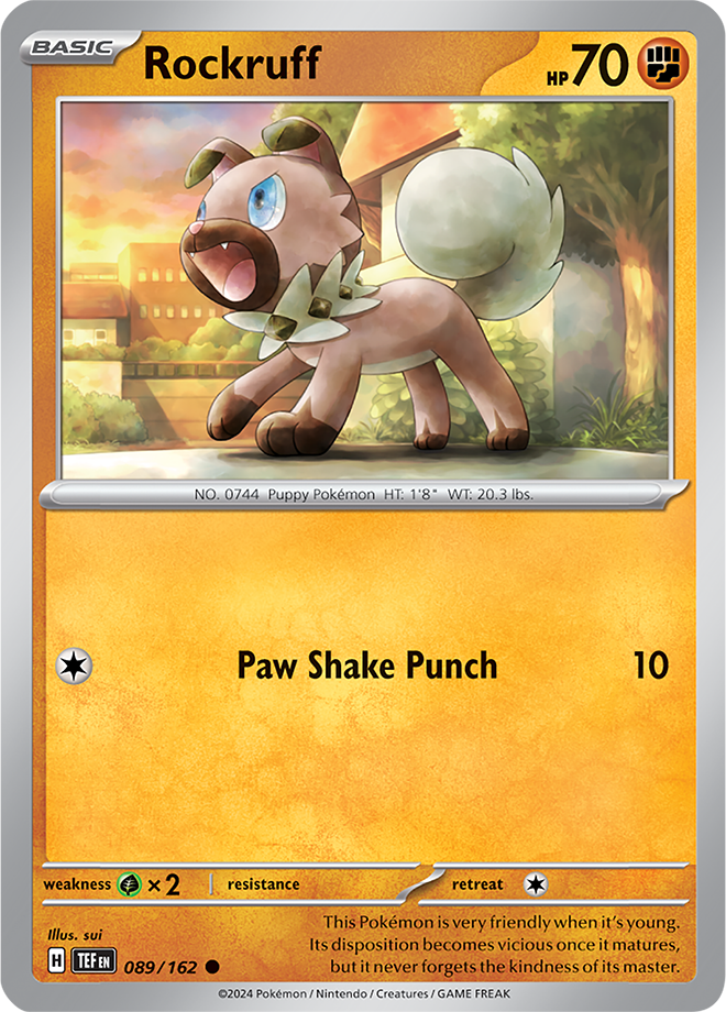 089/162 Rockruff Common Temporal Forces