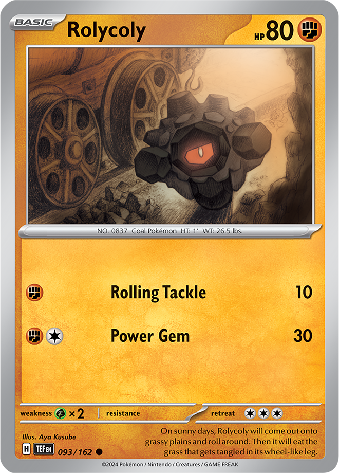 093/162 Rolycoly Common Temporal Forces