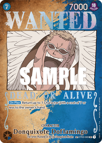 ST03-009 - Donquixote Doflamingo Wanted Alternate Art